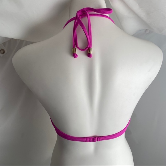 Victoria’s Secret PINK purple and black bikini top M - Picture 4 of 9